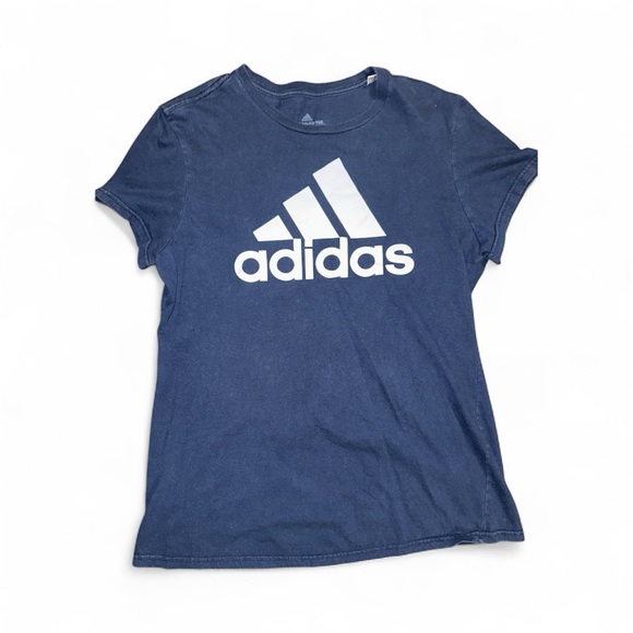 Adidas Women’s Dark Navy “The Go-To Tee” – Size Large - Picture 1 of 3